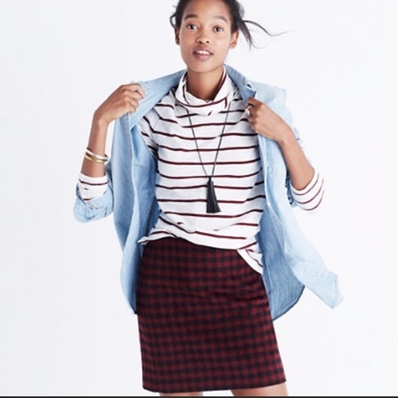 Madewell Buffalo Check Upstate Mini Skirt - Picture 2 of 4
